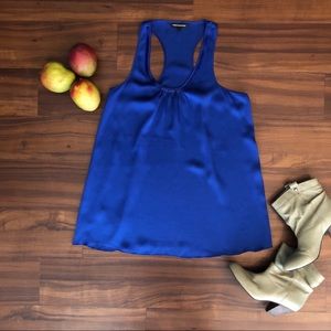 Royal Blue Express Beaded Halter Top